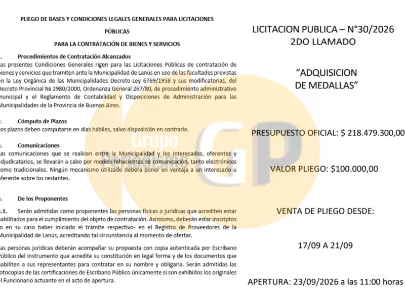 &iexcl;Con la tuya! En Lan&uacute;s gastan m&aacute;s de 218 millones en medallas mientras los patrulleros salen a combatir el delito sin armas