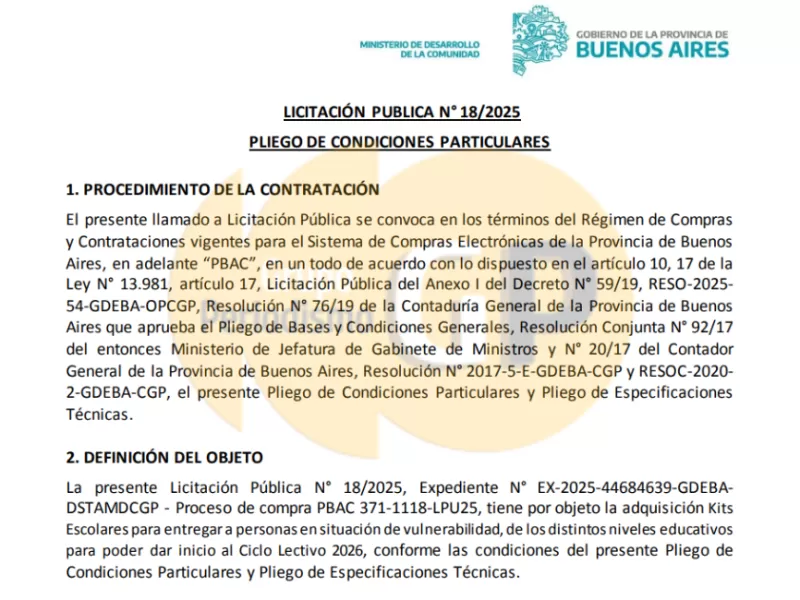 Con el ciclo lectivo por comenzar, Axel Kicillof impulsa la compra de m&aacute;s de 200 mil kits escolares con identidad oficial y presupuesto millonario