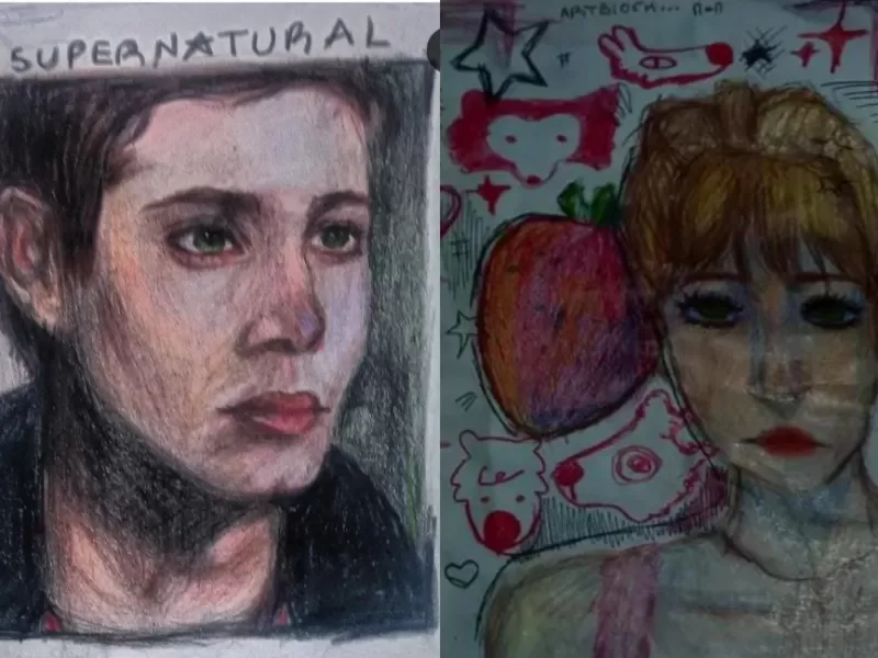 Mía Ayelén Brusco cuenta cómo empezó a dibujar desde niña y qué busca expresar con su arte