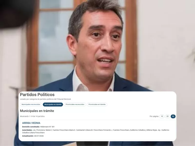 R&iacute;o Negro: Marcos Castro prepara un sello propio ante el riesgo de quedar afuera de Juntos