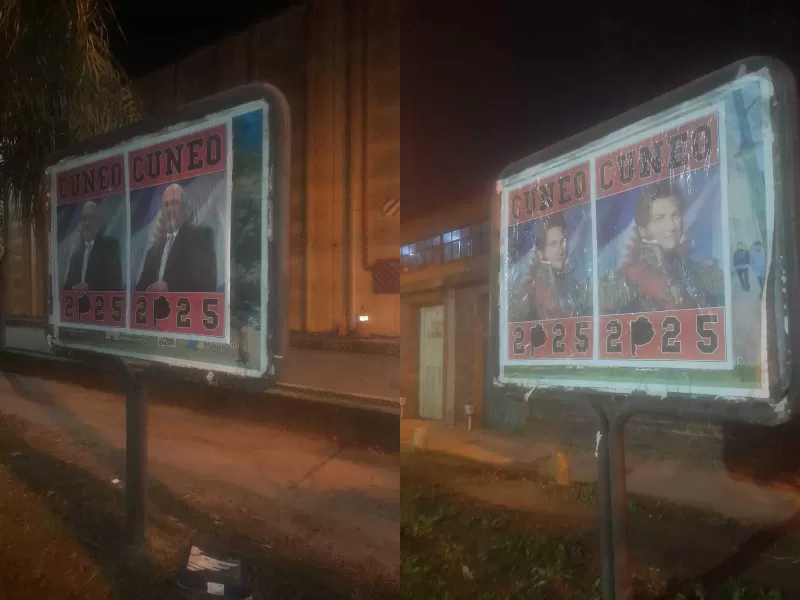 Sin partido, pero con afiches: la sorpresiva campaña de Cúneo