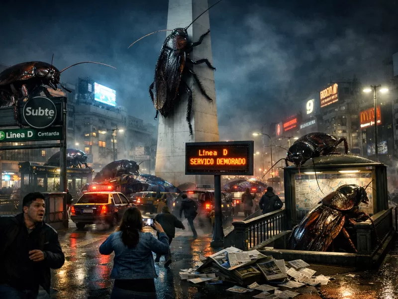 Entre ratas y cucarachas gigantes, el Obelisco y los subtes exponen la gesti&oacute;n de Jorge Macri