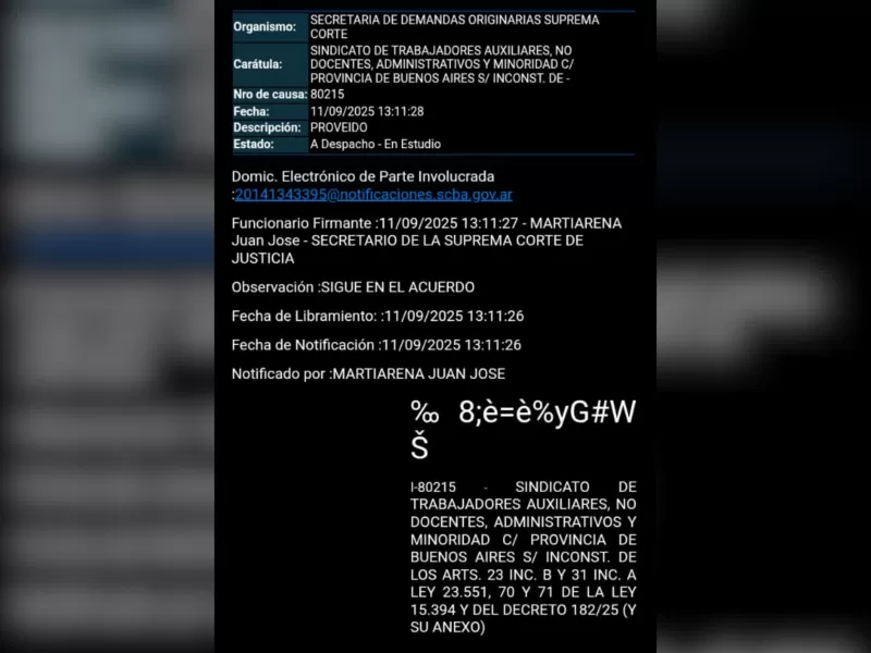 La Suprema Corte demora el reclamo de Minoridad mientras Pascual resolvi&oacute; otra cautelar a contrarreloj