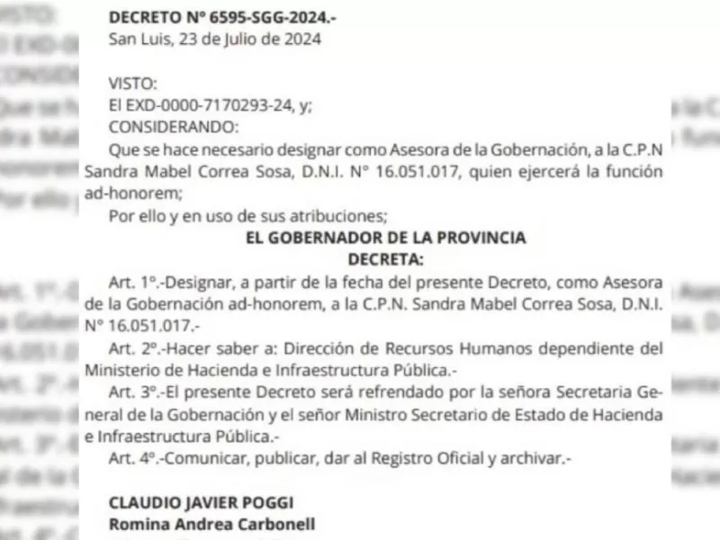 Claudio Poggi, gobernador de San Luis, en el centro de una polémica por gastos oficiales