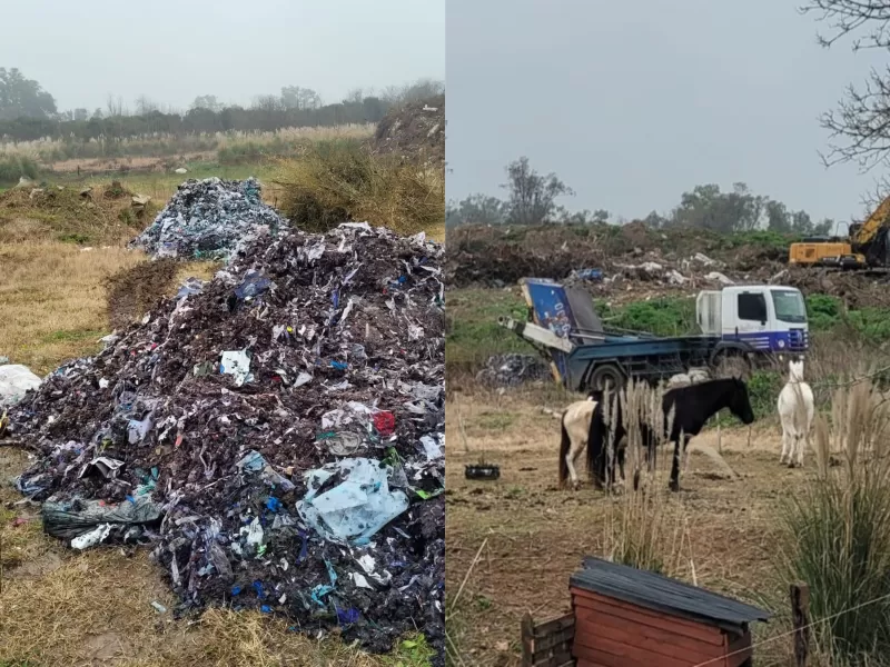 Denuncian que Mercedes extendi&oacute; el basural municipal sobre tierras reclamadas por la familia Mart&iacute;nez Tissier