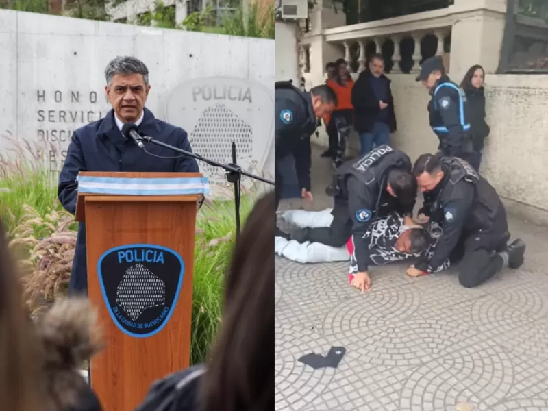 Entre medias y esposas, la CABA de Jorge Macri volvi&oacute; a mostrar su cara m&aacute;s dura