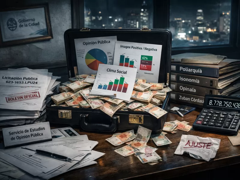 Jorge Macri quem&oacute; millones de pesos en encuestas mientras promet&iacute;a ajuste austero