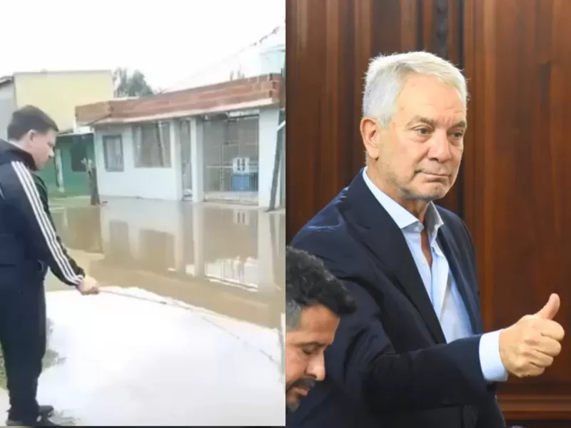La nueva atracci&oacute;n tur&iacute;stica de La Plata: salir a tirar la l&iacute;nea en calles convertidas en laguna