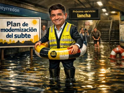 &iquest;Jorge Macri inaugura un nuevo spa subterr&aacute;neo? Se inund&oacute; la estaci&oacute;n Pueyrred&oacute;n