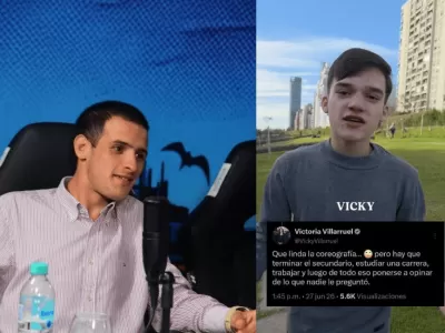 Joven nacionalista Emiliano Ayerdi que apoya a Victoria Villarruel acus&oacute; a Franco Vera de estafador