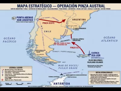 Un paper advierte que Malvinas y Punta Arenas podr&iacute;an cercar la proyecci&oacute;n argentina hacia el extremo sur