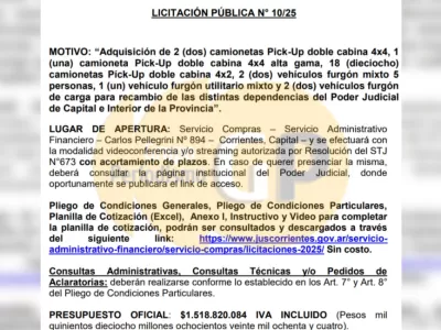 El gobernador de Corrientes habl&oacute; de crisis, pero avanz&oacute; con una compra millonaria de camionetas oficiales