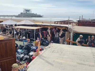Mar del Plata bajo la lupa por un allanamiento en la Rambla ante sospechas de venta ilegal de ropa falsificada