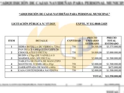 En Mendoza denuncian que la gestión de Gustavo Aguilera compró más cajas navideñas que empleados municipales