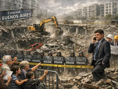 Derrumbe en Parque Patricios: vecinos desalojados, topadoras trabajando y el Gobierno porte&ntilde;o de Jorge Macri sin explicaciones